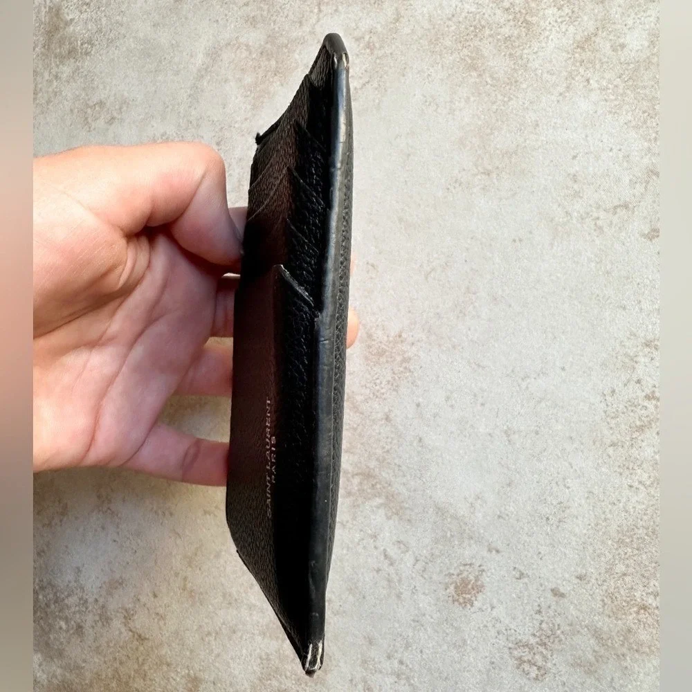 Saint Laurent Leather Card Holder